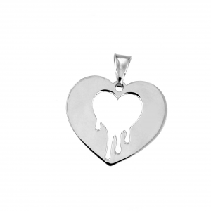 Cuore #bloodyvalentine con cuore traforato 