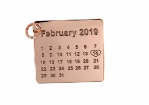 Calendario personalizzabile con la tua data del cuore
